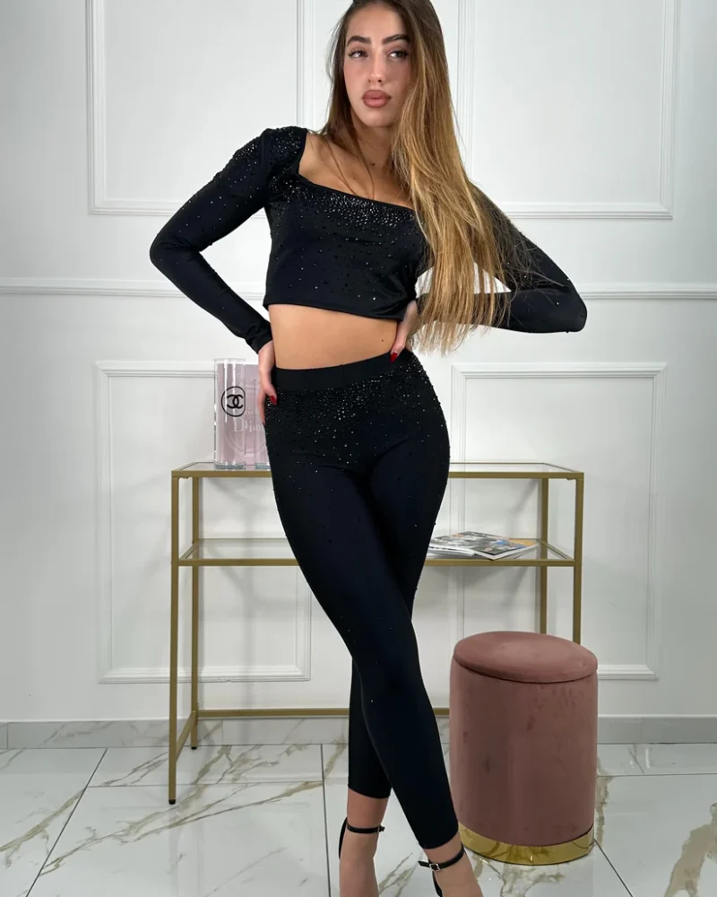 Crop top e leggings